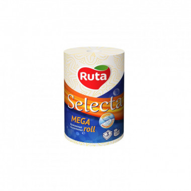 Паперовий рушник Ruta Selecta Mega roll тришаровий 1 рулон