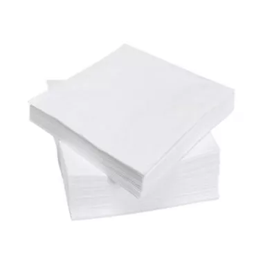 Серветка паперова одношарова 24х24 см 1000 аркушів біла барна
