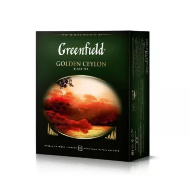 Чай чорний Golden Ceylon Greenfield 2 г 100 штук