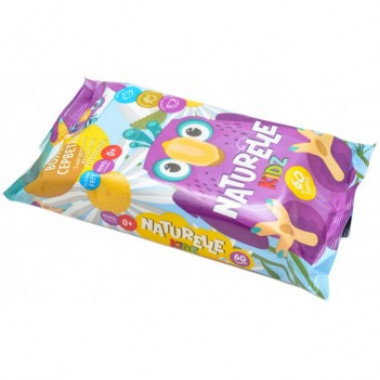 Салфетка влажная 60 штук Naturelle  kidz ромашка