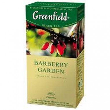 Чай чорний Barberry Garden 1,5 гр *25 шт "Greenfield"   1/10 уп