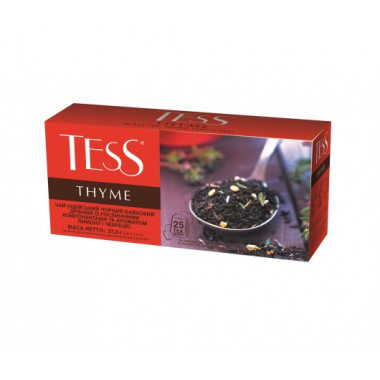Чай TESS Thyme black tea пакетований 1,5 г х 25 штук