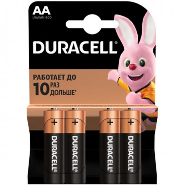 Батарейки пальчиковые DURACELL LR06 MN1500 1x4 штуки
