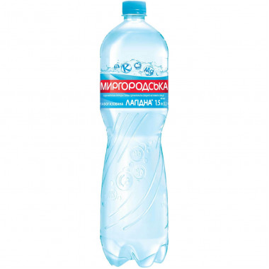Вода мінеральна Миргородська слабогазована 1,5 літра