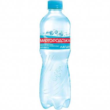 Вода мінеральна Миргородська слабогазована 0,5 літра