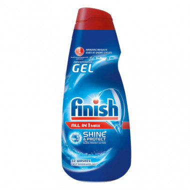 Фініш All in 1 Power Gel для миття посуду в посудомийних машинах 650 мілітрів